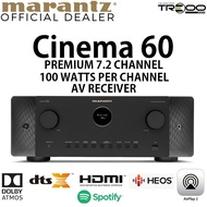 Marantz Cinema 60 Multi-Room Wireless Bluetooth/WiFi/Ethernet Network Streamer &amp; 9.4 Channel 8K Hi-Fi AV Receiver