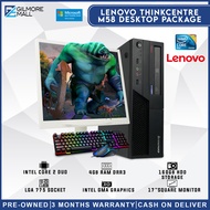 Lenovo Thinkcentre M58 SFF Slim PC Set Computer | Intel Core 2 Duo 4GB RAMD DDR3 160GB HDD | 17" inch Square Monitor | Free Keyboard and Mouse | We Also Have computer set, pc set, cheapest price laptop, cpu set, gaming pc | GILMORE MALL