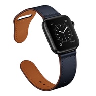 [HOT JUXXKWIHGWH 514] สำหรับ Apple Watch Band 44มม. 40มม. 38มม. 42มม. เข็มขัดหนังสมาร์ทสายนาฬิกาสร้อยข้อมือ Iwatch Series 6 SE 5 4 7 45มม. 41มม.