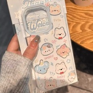 Supercase i7-i16promax Cartoon Case Clear For Iphone i16 i16pro i16plus i16promax i15 i15pro i15plus