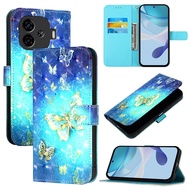 Ready to ship 3D Painting Horizontal Flip Leather Phone Case For vivo iQOO Z9 / iQOO Z9 Turbo/vivo i