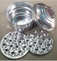 MINI IDLY MAKER/SATTI/STEAMER/COOKER/IDLI POTSILVER (30 MINI IDILIs)idly paanai /idly chatty
