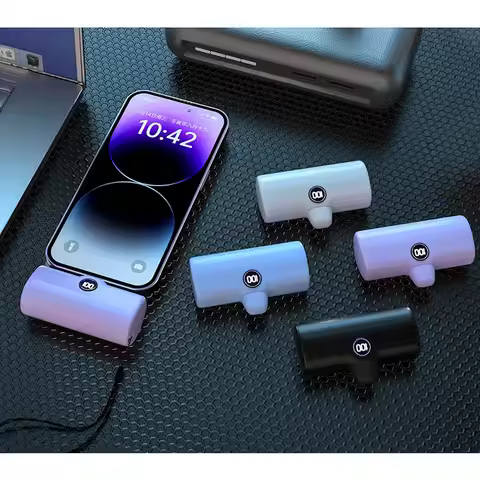 Portable Charger for iPhone 17 16 15 Samsung Xiaomi Huawei HONOR OPPO 5000mAh Mini Power Bank