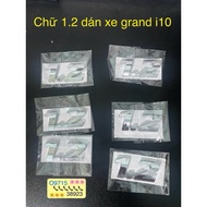 Letter 1.2 premium hyundai grand i10 car sticker