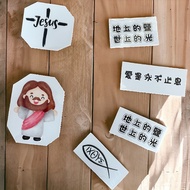 [Exclusive For Godfriends-Crystal Stickers] Made In Taiwan Shipment Catholic Christian Jesus Fish Cr