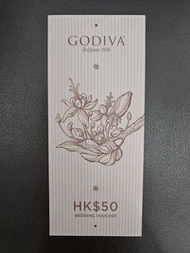 Godiva $50 wedding voucher 禮券