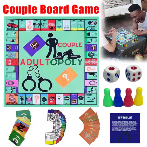 Couple Board Game Adultopoly Board Game Couple Board Game Entertainment Board Cards Games Couples Ou