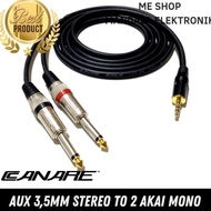 jack mini stereo 3,5mm to 2 jack akai mono 6,5mm