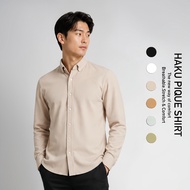 KEMEJA Crow Haku Pique Shirt L/S ( pique Shirt)