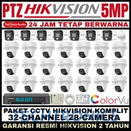 Techtronics | Hikvision 5mp colorvu 32 channel 28 camera ptz two way audio 2-way turbo hd CCTV camer