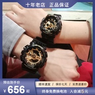 นาฬิกาข้อมือคู่รักคาสิโอนาฬิกาผู้ชายสีดำทอง gshock รุ่นเดียวกับดาราของแท้กีฬานักเรียนกันน้ำ
