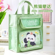 Beg Tuisyen Pelajar Kapasiti Besar Beg Bawa Alat Tulis / Student A4 Zipper Stationery Organizer Bag