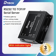 DTECH RS232 to TCP/IP Serial Server Ethernet Device Server Supports DHCP DNS Modbus RTU/TCP 10/100M