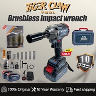 [Free Drill Bit]Tiger Claw Tool 880 Nm High Torque Brushless Cordless Electric Impact Wrench Screwdr