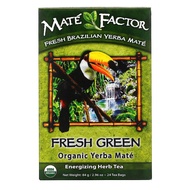 Mate Factor Organic Yerba Mate Fresh Green 24 Tea Bags 2.96 oz (84 g)