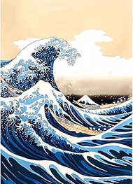 DPHERO DIY Japanese Waves Diamond Painting Kits Pictures for Adults Beginners, 5D Spray Diamond Pain