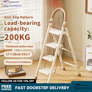 DF Foldable Ladder Step 3 4 5 6 Step Ladder 150kg Bearing Slim Ladder Small Step Ladder fgs