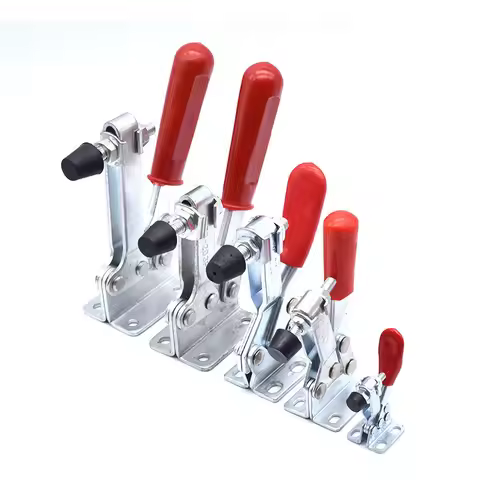 1pcs Red Toggle Clamp GH-201B 100kg Quick Release Tool Horizontal Clamps Hand New Heavy Duty Tooling