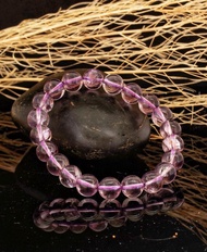 紫阿賽斯特萊 9mm 水晶手鍊 ( Purple Azeztulite 9mm Bracelet )