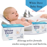 White Dove Baby Milk Soap Germ-Free Bath Time fun, antibacterial soap for baby.