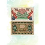 Uang Kuno Kebudayaan 1000 dan 500 Rupiah Souvenir Replika Repro