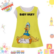 Baby Huey v2 Girls' Dress, Baby Huey 3D Printing Cartoon Animation Tunic for Ages 1-12 Years - Yumyu