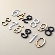 3D Three-Dimensional Simple Number Plate Acrylic Number House Number Room Number Plate Household Hou