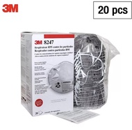 3M™ 8247 หน้ากากรองฝุ่น ละออง กลิ่นเจือจางของไอระเหยสารตัวทำละลาย R95 20 ชิ้น/กล่อง