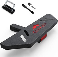 CLAMBER Hitch Step for Pickup Truck & Trailer with 2 Inch Hitch Receiver, E-Coat & Black Texture Pow