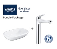 GROHE Eurostyle Counter Top Basin BUNDLE With Eurostyle Basin Mixer Tap