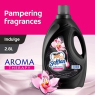 2.8L Softlan Aroma Therapy Indulge (Black) Fabric Softener with long-lasting fragrance and freshness clothes conditioner