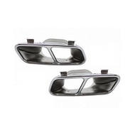 Stainless Steel Material Chrome Black AMG A45 Style Tail Pipe For Mercedes W176 13-18 W117 C117 12-1