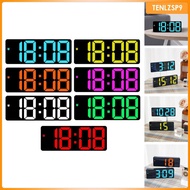 [tenlzsp9] LED Desktop Alarm Clock Table Digital Wall Clock for Bedroom Teens Hall