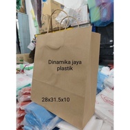 Brown Paper bag Paper bag/ 28x31.5x10cm