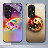 elegant Huawei P Series glass phone case P50pro P20 P20pro P30 P30lite P40 P40pro P30pro P8 P20lite 