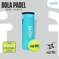 FHIRMAN.CO Nu Fit - Padel Balls - Padel Balls Contents of 3 - Pressurized Padel Ball - Padel Ball Pr