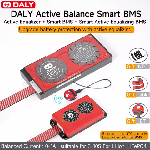 Daly Smart BMS 1A Active Balancer Current 8S 12S 13S 14S 16S 17S 20S 24S 60A 80A 100A 150A 300A 500A