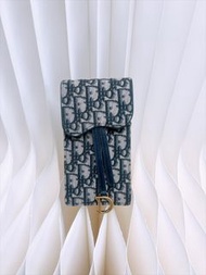 尖沙咀門市💖Dior saddle woc/ phone bag 藍色老花手機包