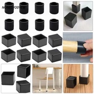 NONEDYODYE9I Chair Leg Caps, Square Round Table Foot Caps, Foot Socks Non-slip Black Furniture Level