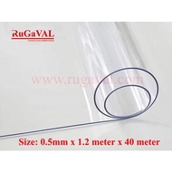 Clear PVC Sheet, Transparent Sheet I Size:0.5mm(Thk)x1.2mtr(W)x40mtr(L) I 1mm(Thk)x1.2mtr(W)x20mtr I