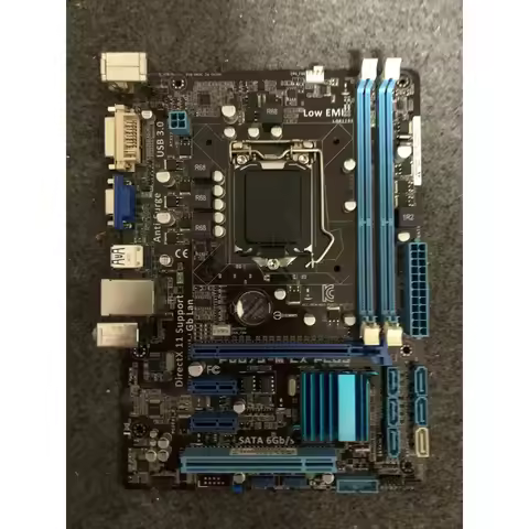 Used mATX Motherboard for ASUS P8B75-M LX PLUS LGA1155 B75 DDR3 VGA DVI USB3.0 Anti-surge Protection
