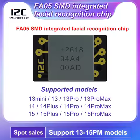 I2C FA05 FA02 Face Integrated Chip Dot Matrix IC Chip for IPhoneX-15 Pro Max IPAD Pro 3 4 Face ID Re