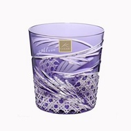 280cc【日本KAGAMI】紫舞 江戶切子 手工刻字威士忌杯