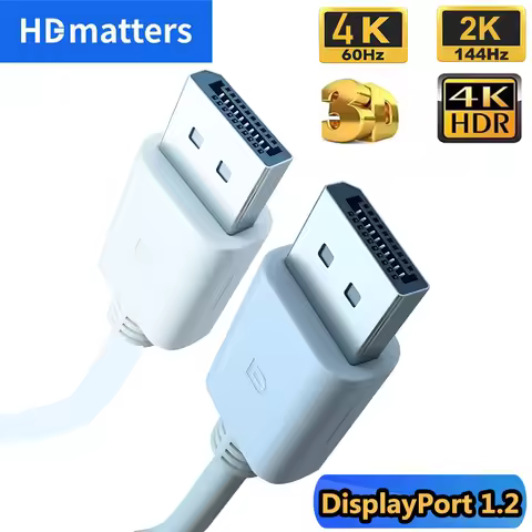 DisplayPort 1.2 Cable 4K 60Hz DisplayPort Monitor Cable 2K 144Hz DP Display-Port Male to DisplayPort