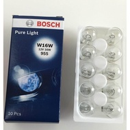 Original Bosch Pure Light W16W 12V 16W Bulb 10pcs (921 T-15)