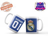 MRMFC001 MUG REAL MADRID FC (ADD NAME & NUMBER)