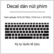 Key button Decal for Dell Latitude 7410 (P119G); 7410 2-in-1 (P131G)