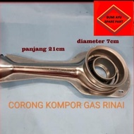 cerobong kompor gas rinnai ,miyako 1 dan 2 tungku stainless