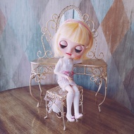 1/6 Dressing Table+Stool Set bjd Doll blythe fr ob24 Doll House Furniture azone