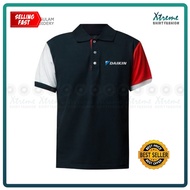 G Polo T Shirt Sulam Daikin AC Aircon Aircond Inverter Home Kitchen Baju Uniform Cotton Fashion Embroidery Jahit